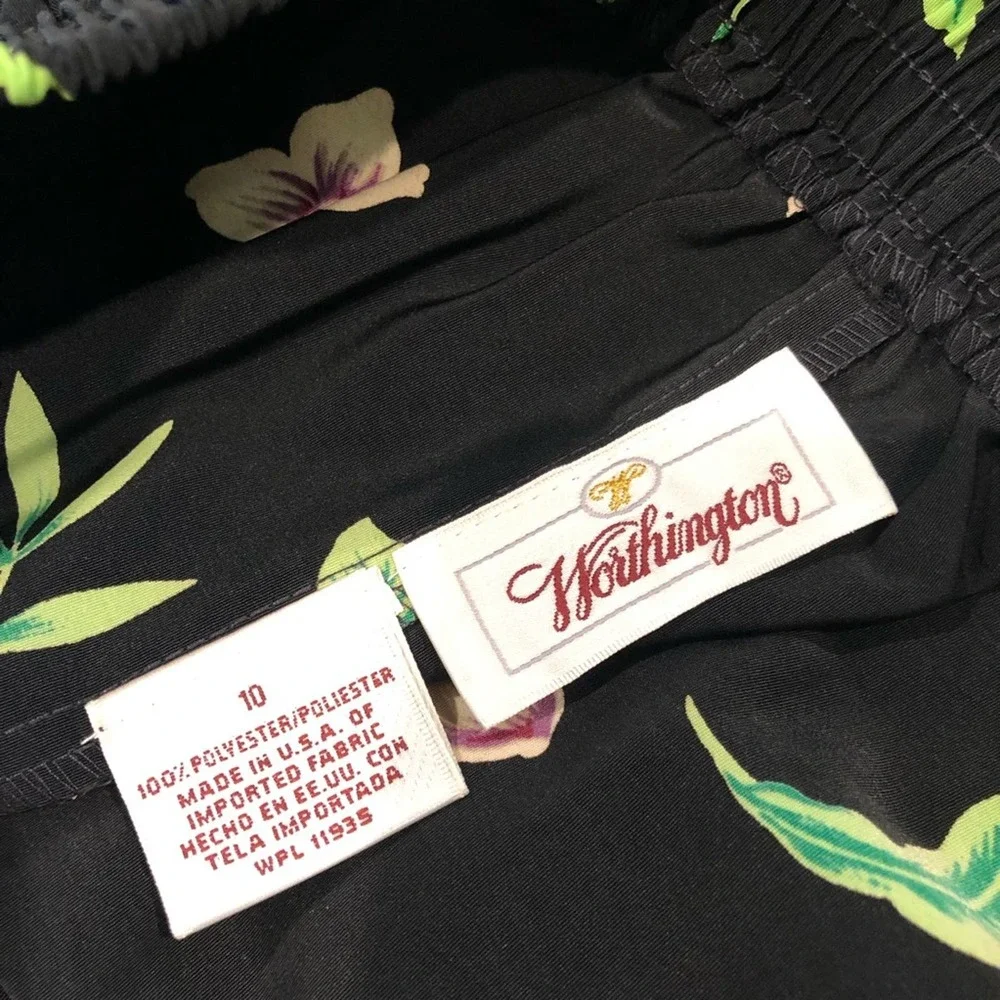 Vintage Casual Hawaiian Button Shirt Skorts Culotte Two Piece Outfit Set USA - Picture 15 of 16